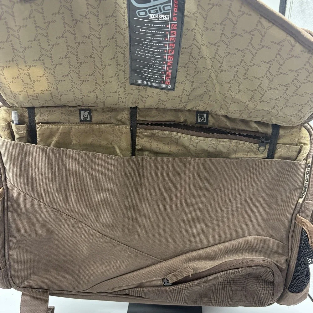 OGIO Street Hip Hop Messenger Laptop Shoulder Bag Brown 15
